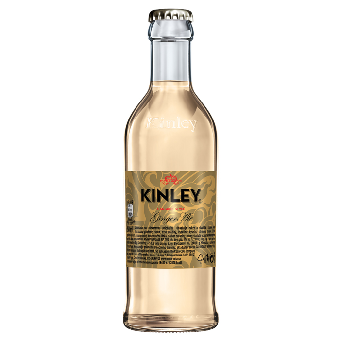 Kinley tonic ginger sklo 0,25L (prepravka 24x)