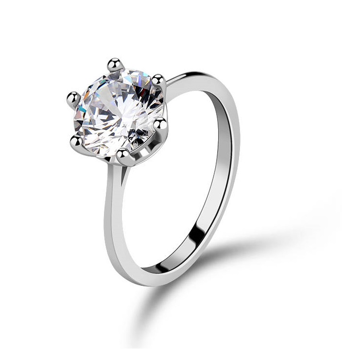 Emporial stříbrný rhodiovaný prsten Princeznin klenot MA-MR1006-SILVER Velikost: 9 (EU: 59-60)