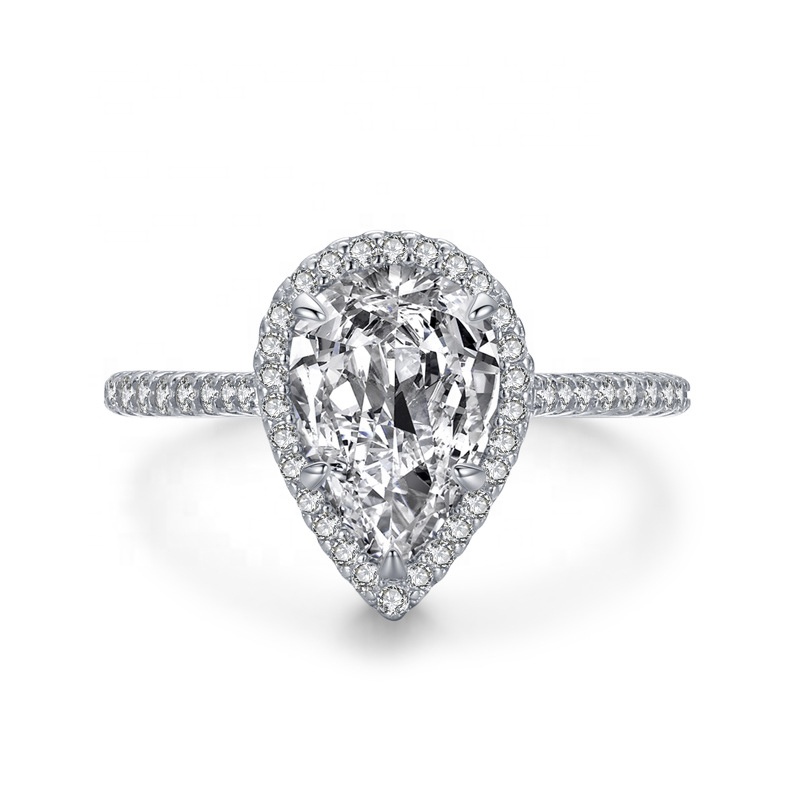 Royal Fashion stříbrný rhodiovaný prsten Třpytivá kapka HA-JZ1477-SILVER Velikost: 6 (EU: 51-53)