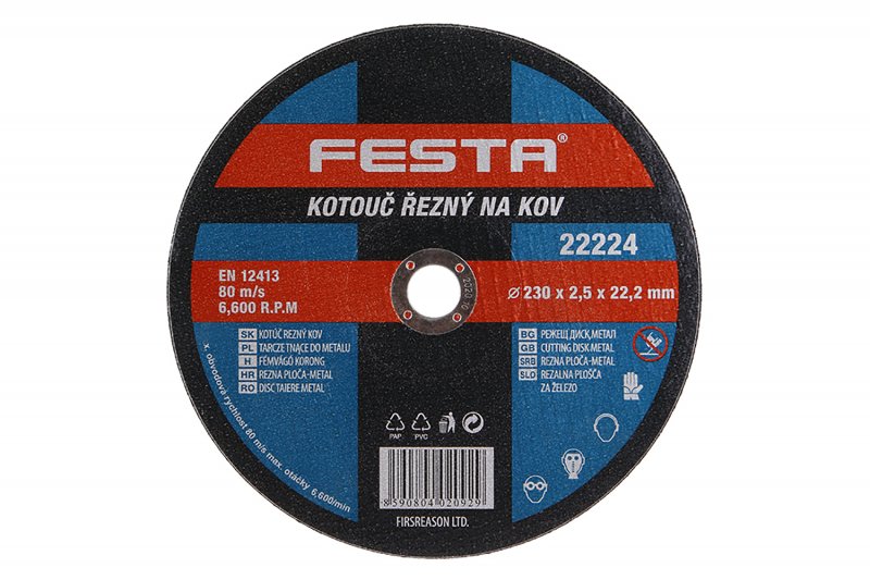 FESTA Kotouč řezný na kov 230x2,5x22,2mm