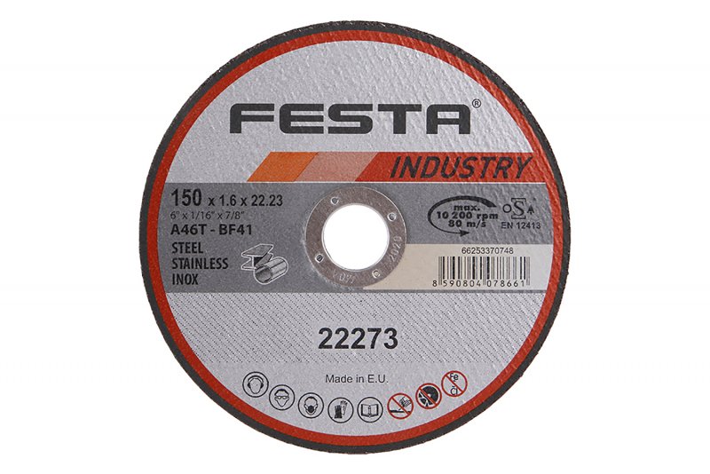 FESTA Kotouč řezný INDUSTRY na kov 150x1,6x22,2mm