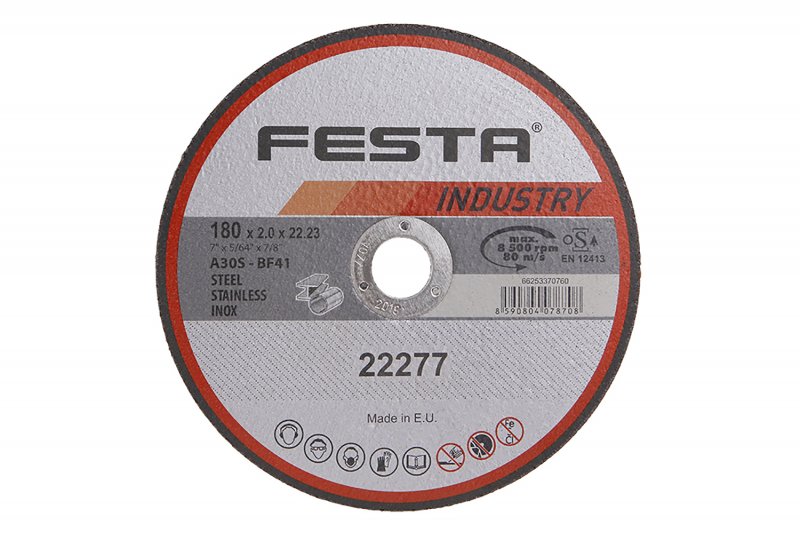 FESTA Kotouč řezný INDUSTRY na kov 180x2x22,2mm