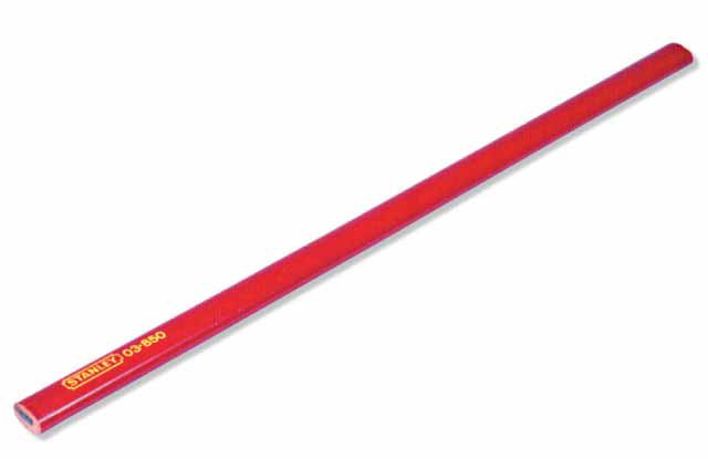 STANLEY 1-03-850 červená tesařská tužka 176mm