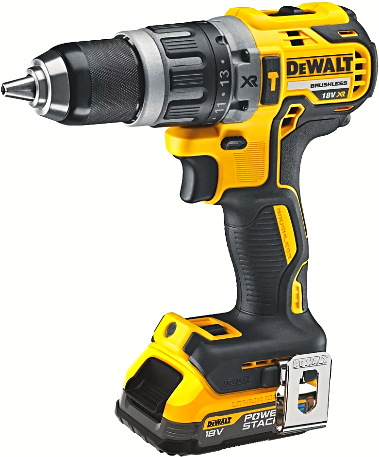 DeWALT DCD796E1T (1x1,7Ah PowerStack) aku příklepová vrtačka - bez nabíječky