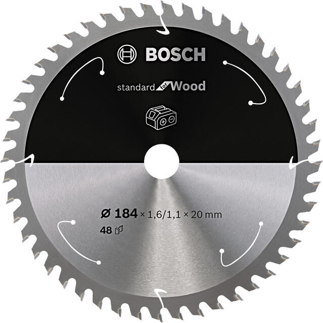 BOSCH 165x20mm pilový kotouč na dřevo Standard for Wood (36 zubů)