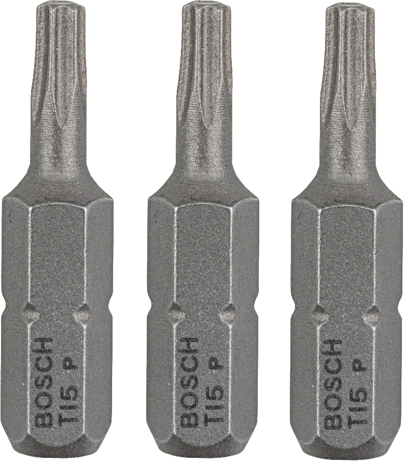 BOSCH šroubovací bit Torx Extra-Hart T15 25mm (3 ks)