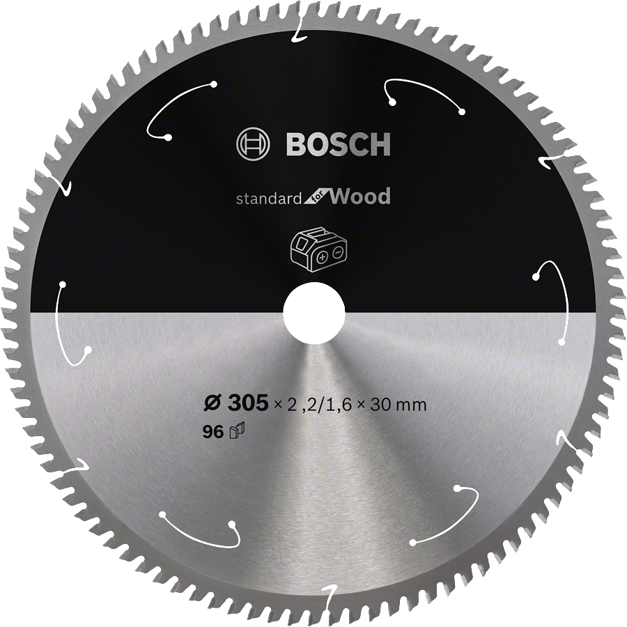 BOSCH 305x30mm pilový kotouč na dřevo Standard for Wood (96 zubů)