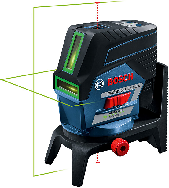 BOSCH GCL 2-50 CG zelený křížový laser s olovnicí