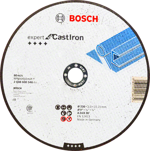 BOSCH 230x22,23mm řezný kotouč na litinu Expert for Cast Iron (3 mm)