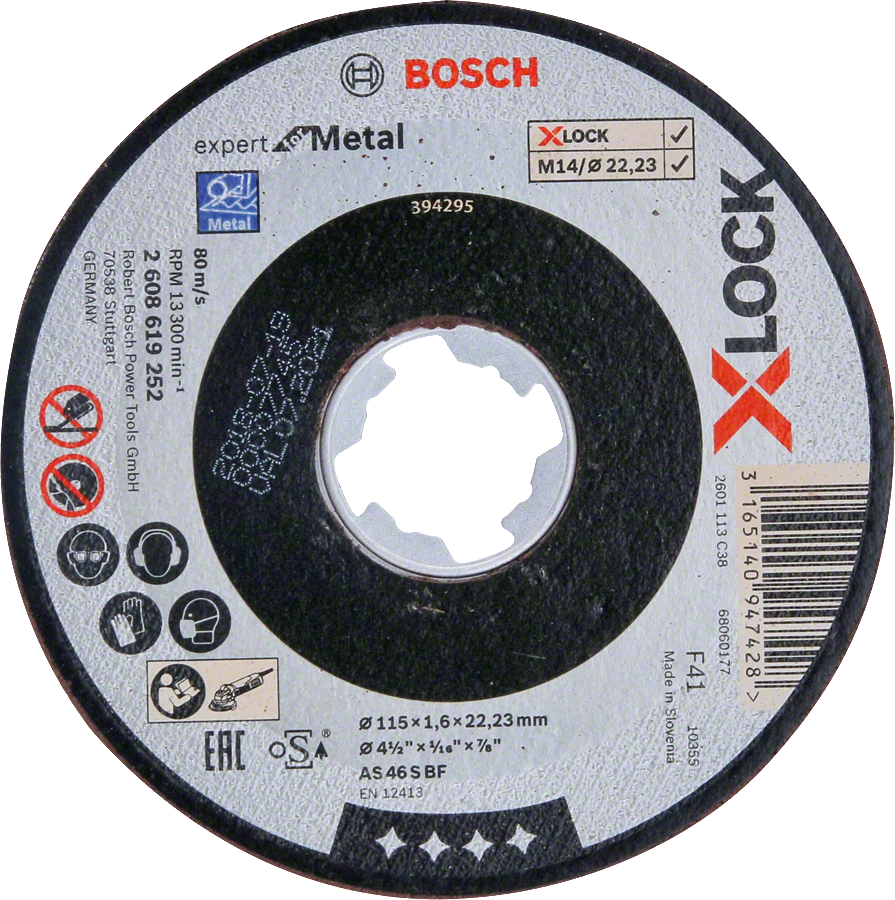 BOSCH Expert for Metal kotouč na kov X-LOCK (115/1.6 mm)