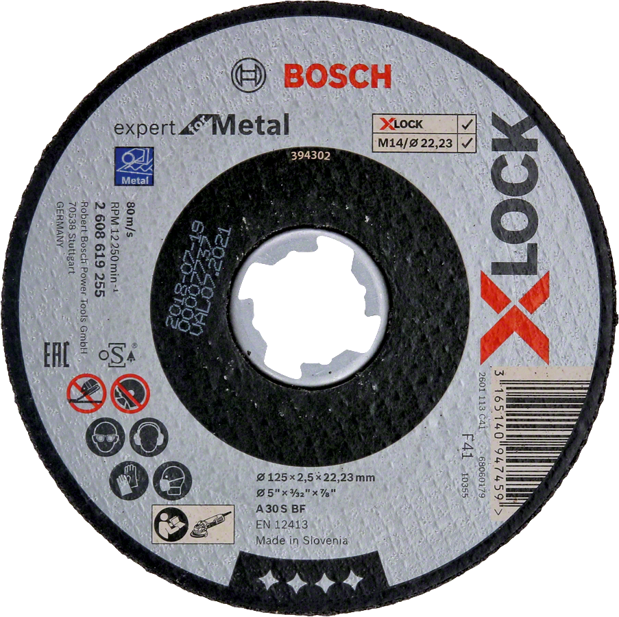 BOSCH Expert for Metal kotouč na kov X-LOCK (125/2.5 mm)
