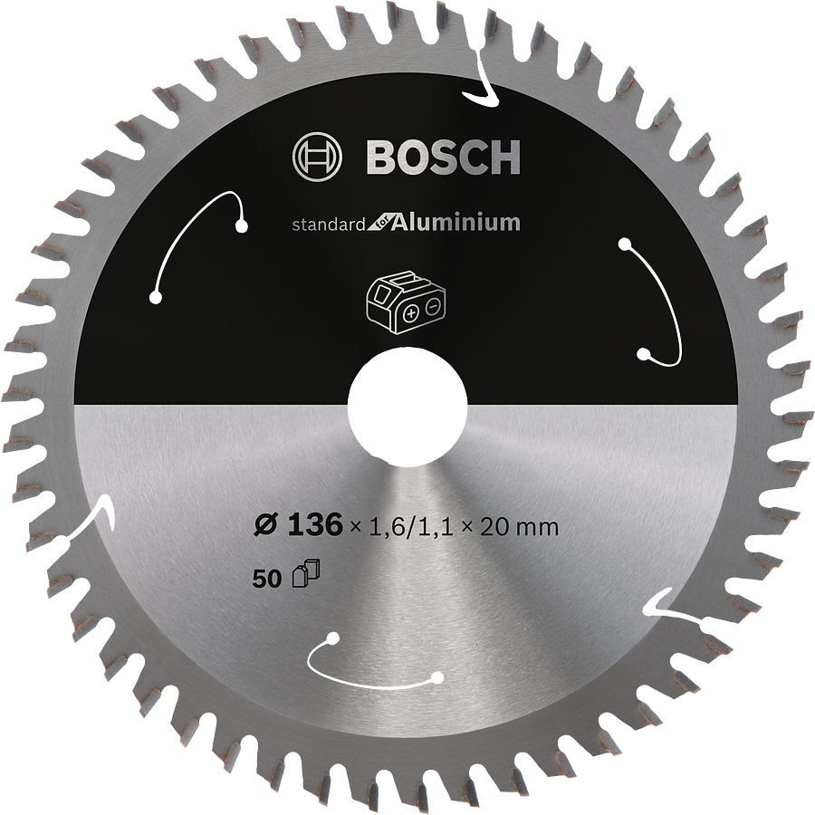 BOSCH 136x20mm (50Z) Standard For Aluminium