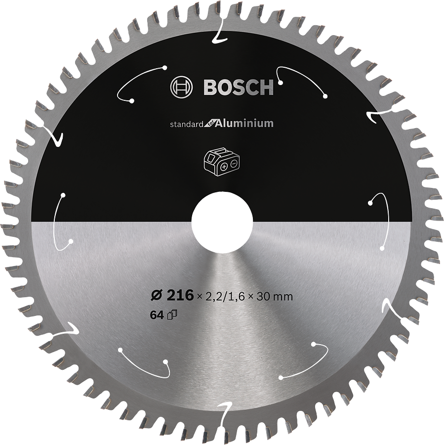 BOSCH 216x30mm (64Z) Standard For Aluminium