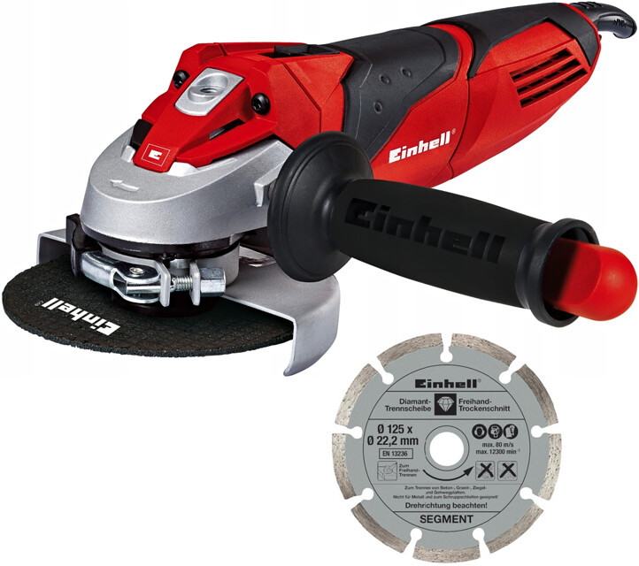 EINHELL TE-AG 125/750 Kit + DIA kotouč a kufr