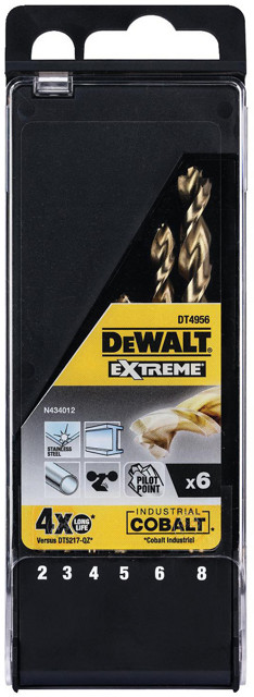 DeWALT DT4956 Extreme HSS-Co sada vrtáků