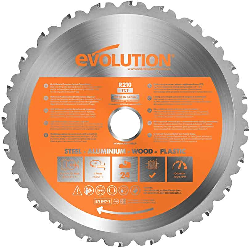 EVOLUTION EV021024 210x25,4mm (24Z) univerzální pilový kotouč