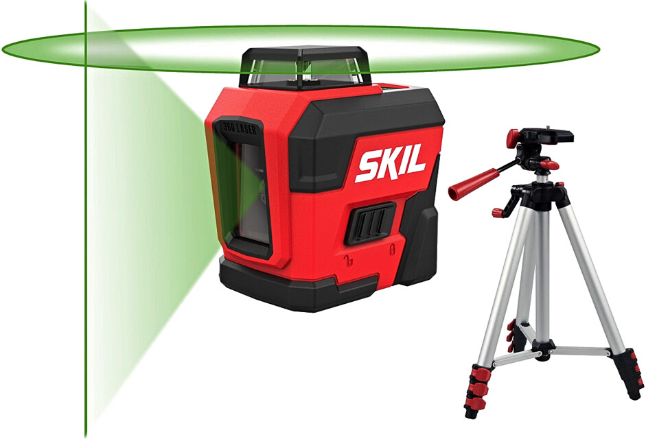 SKIL 1961 DA zelený čárový laser 360° + stativ