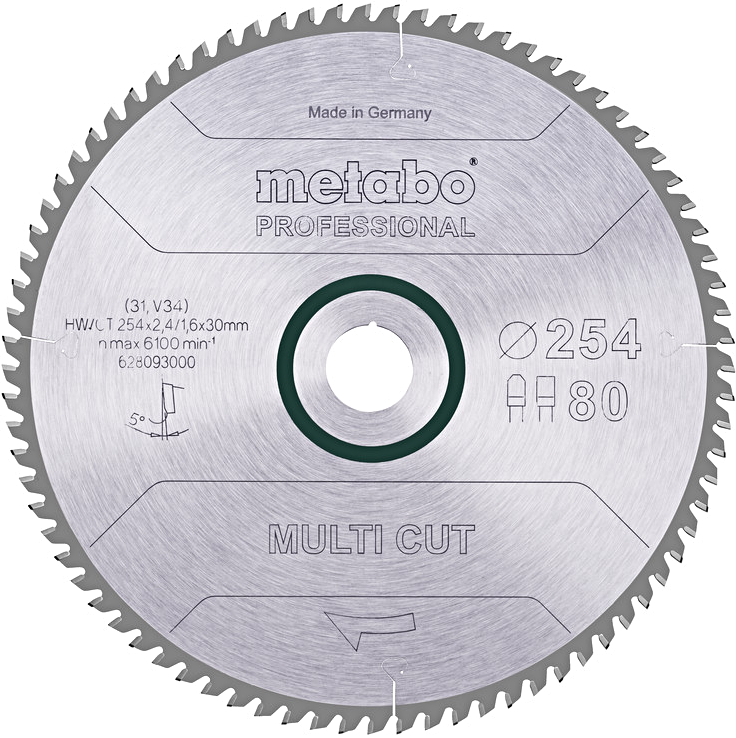 METABO pilový kotouč Multi Cut 254x30mm (80 zubů)