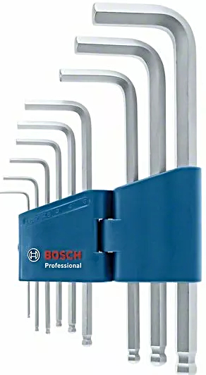 BOSCH 9dílná sada inbus klíčů Hex Professional