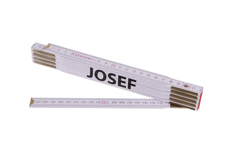 FESTA Metr skládací 2m JOSEF (PROFI, bílý, dřevo)