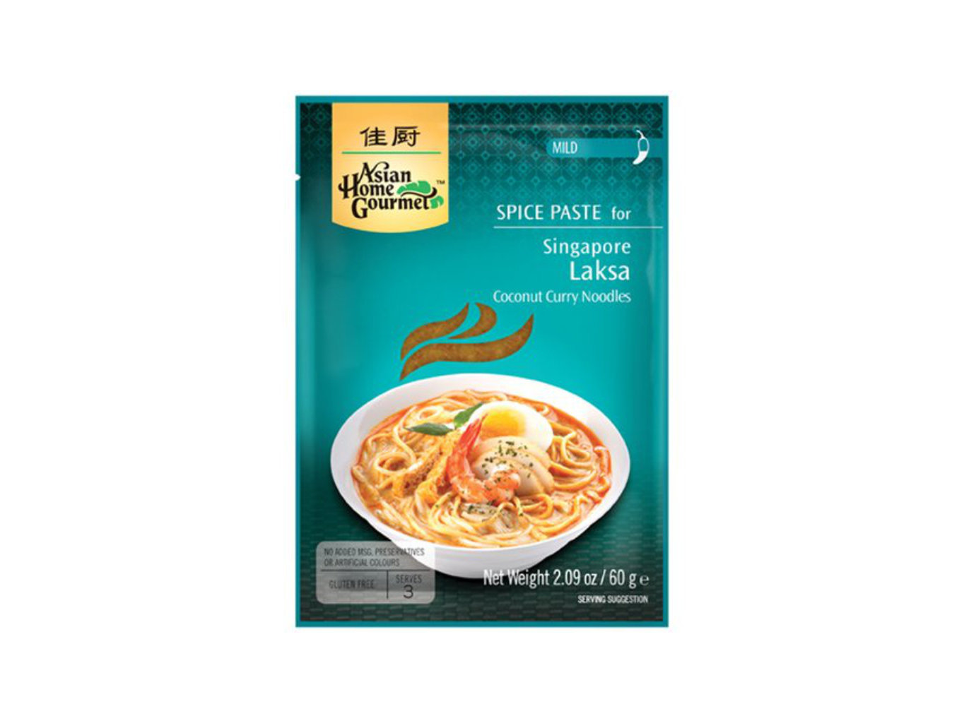 Asian Home Gourmet Pasta na polévku Laksa (Singapur) 50g