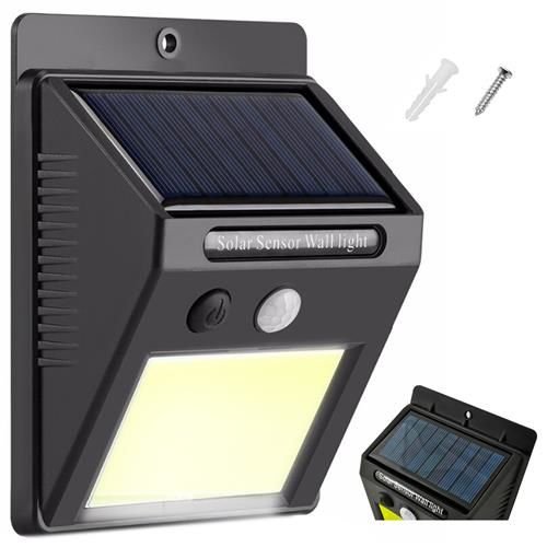 ISO 8814 Nástěnné solární svítidlo s pohybovým senzorem - 48 LED COB