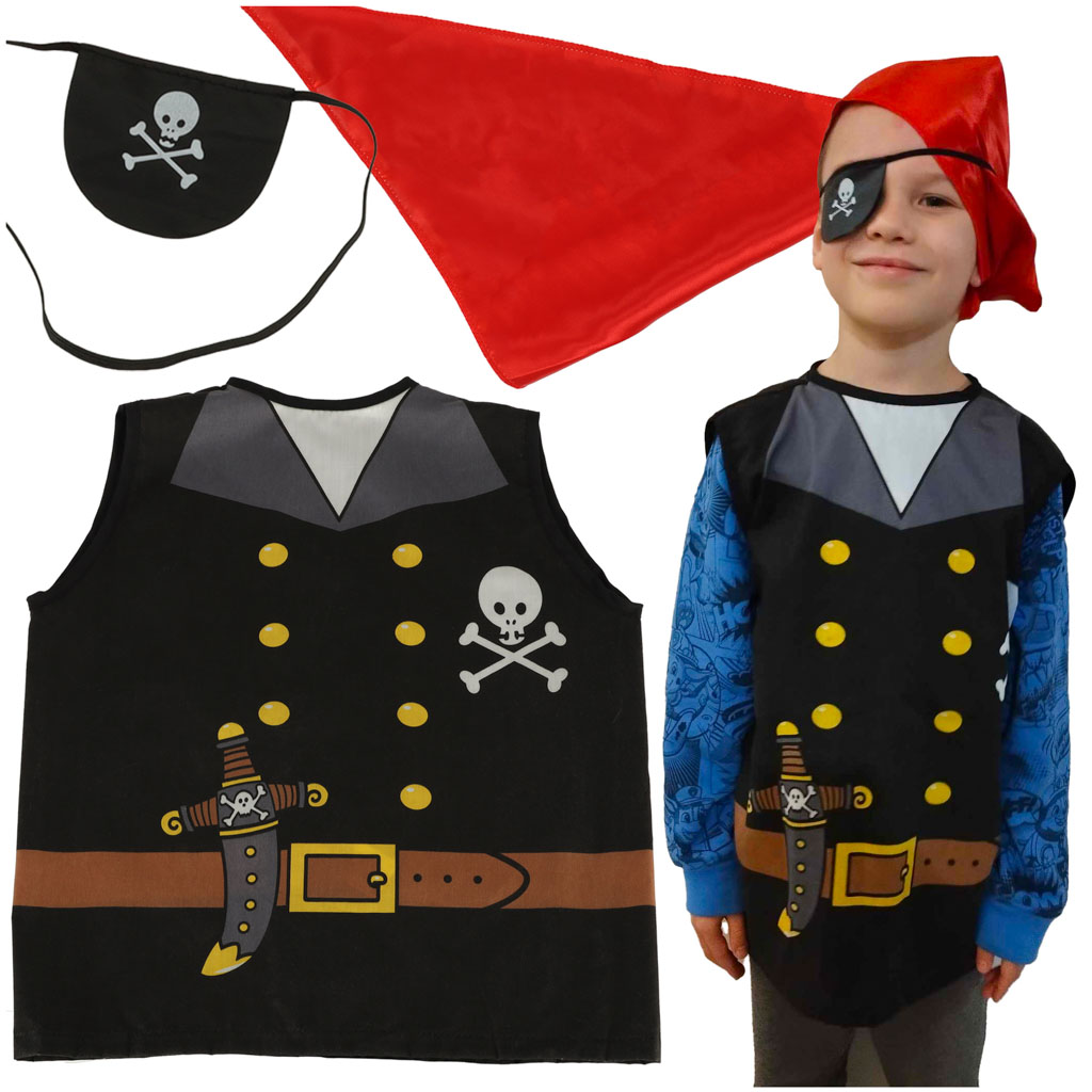 KIK KX4300 Karnevalový kostým piráta námořníka 3-8 let AKCE