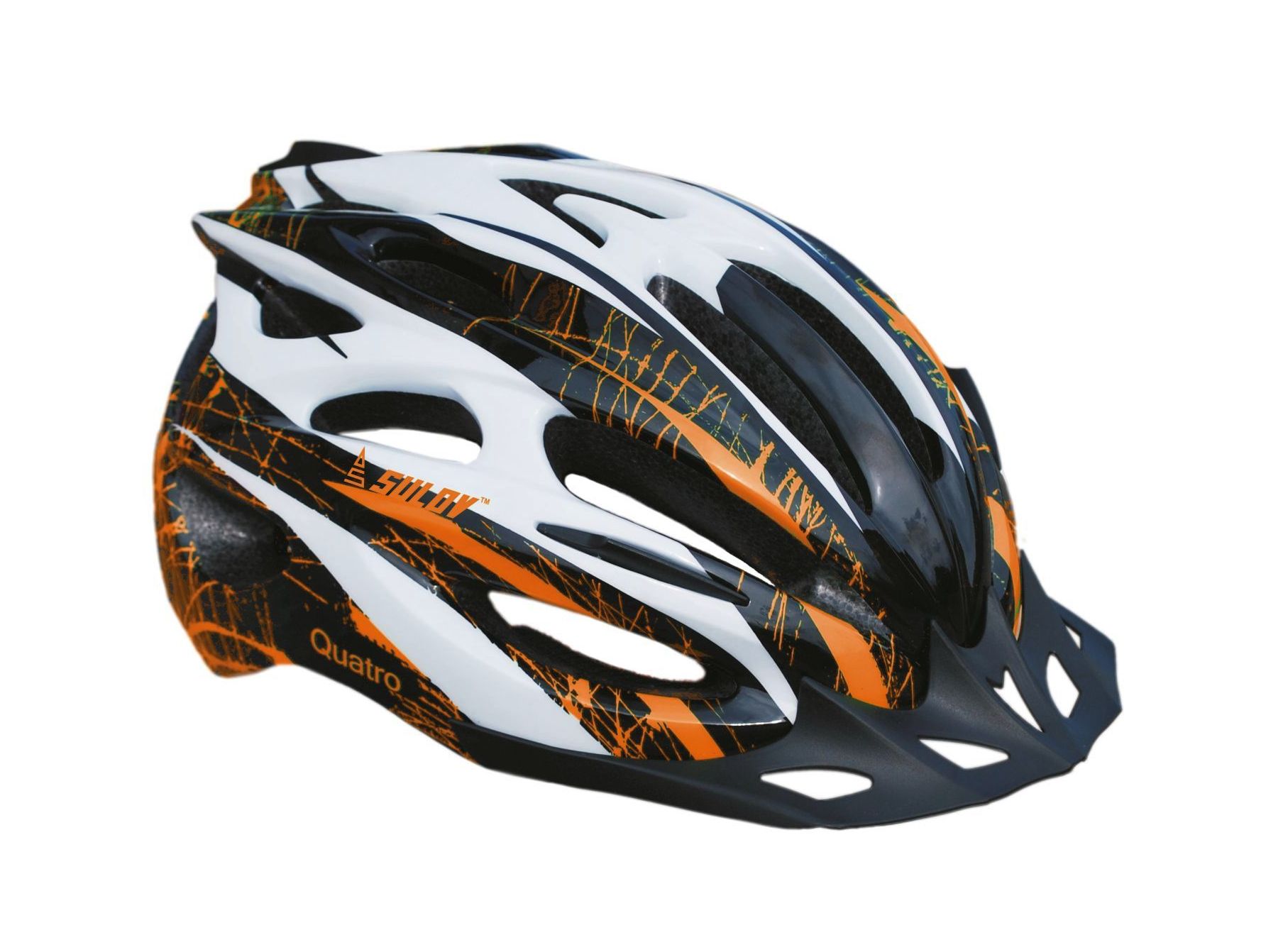 SULOV® Cyklo helma SULOV® QUATRO, černo-oranžová Helma velikost: L