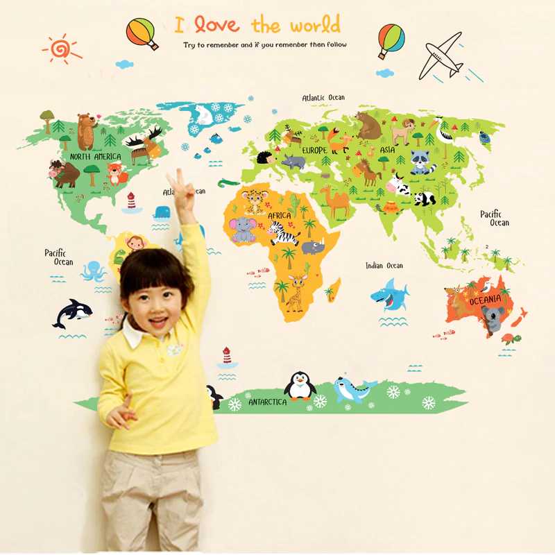 DAALO Dětská mapa světa K201