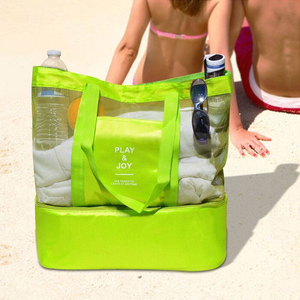 DAALO Plážová taška s termo přihrádkou - zelená