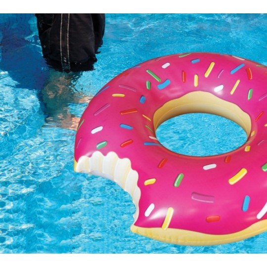 KIK Nafukovací Donut 60 cm - růžový, KX9789_1
