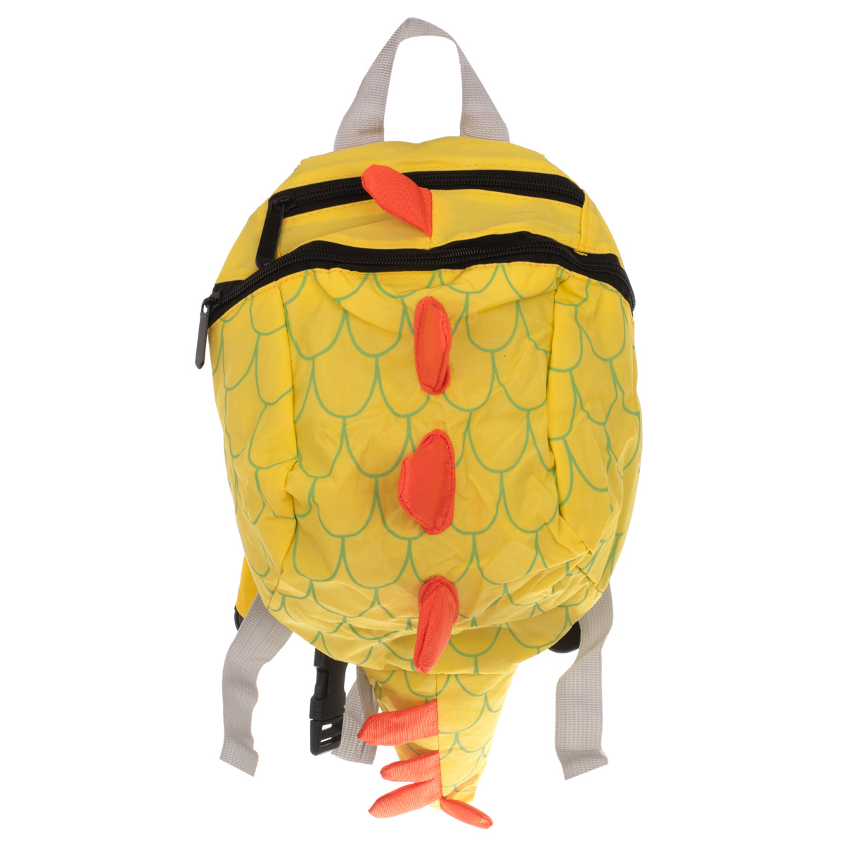 KIK KX7435_2 Dětský voděodolný batoh Dinosaurus - žlutý