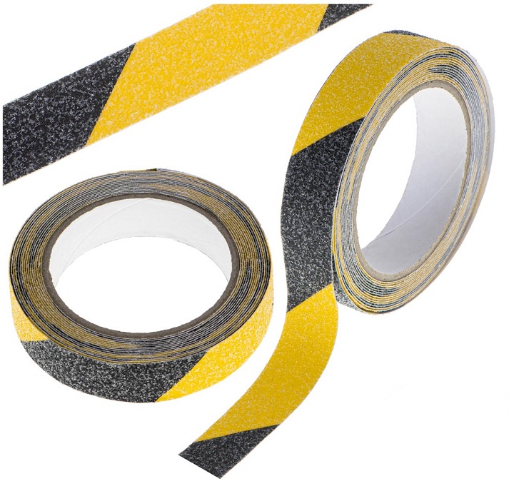 KIK KX5114_1 Protiskluzová páska 5 m x 2,5 cm - černo-žlutá