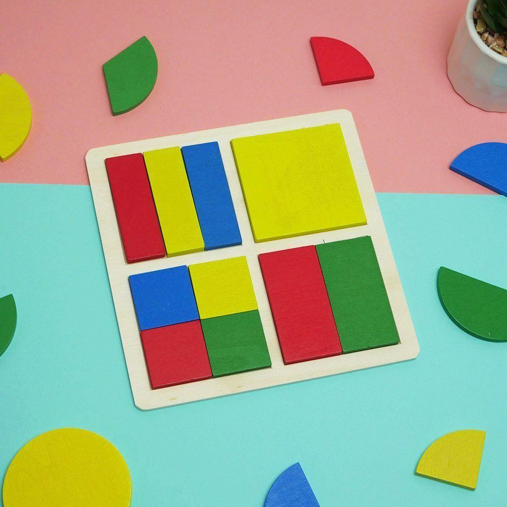 DAALO Dětské geometrické puzzle - čtverce - AKCE!