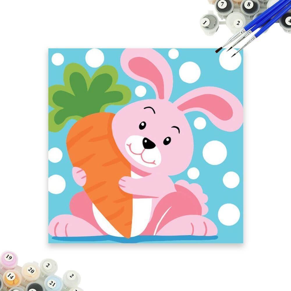 DAALO Malování podle čísel pro děti - králíček - AKCE!