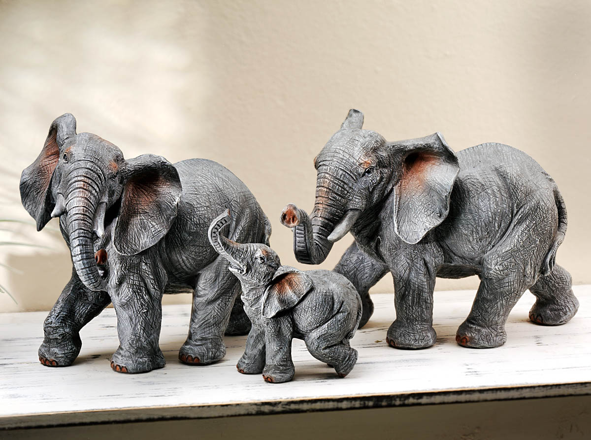 Weltbild Sada 3 dekorativních figurek Sloní rodina
