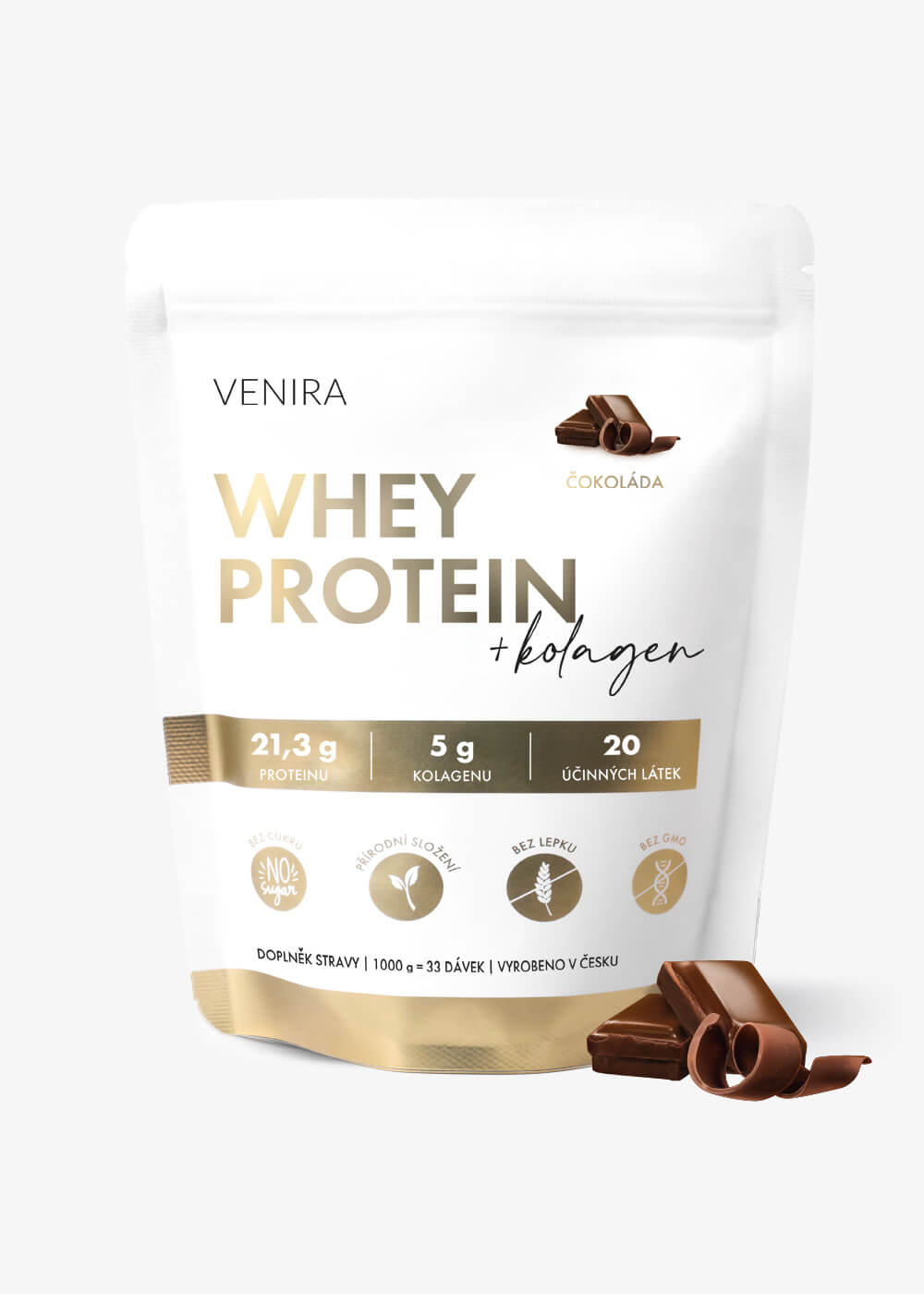 VENIRA whey protein, čokoláda, 1000 g