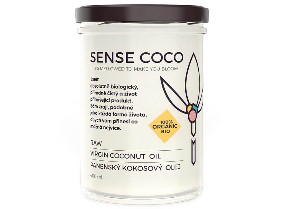 Sense Coco Bio RAW panenský kokosový olej 400 ml