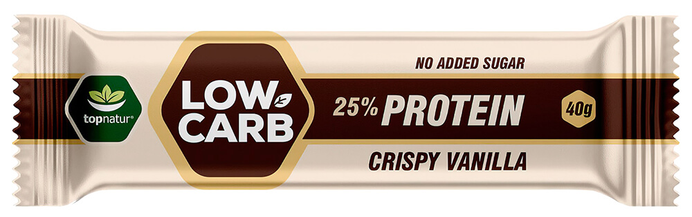 Topnatur LOW CARB proteinová tyčinka Crispy Vanilla 40 g