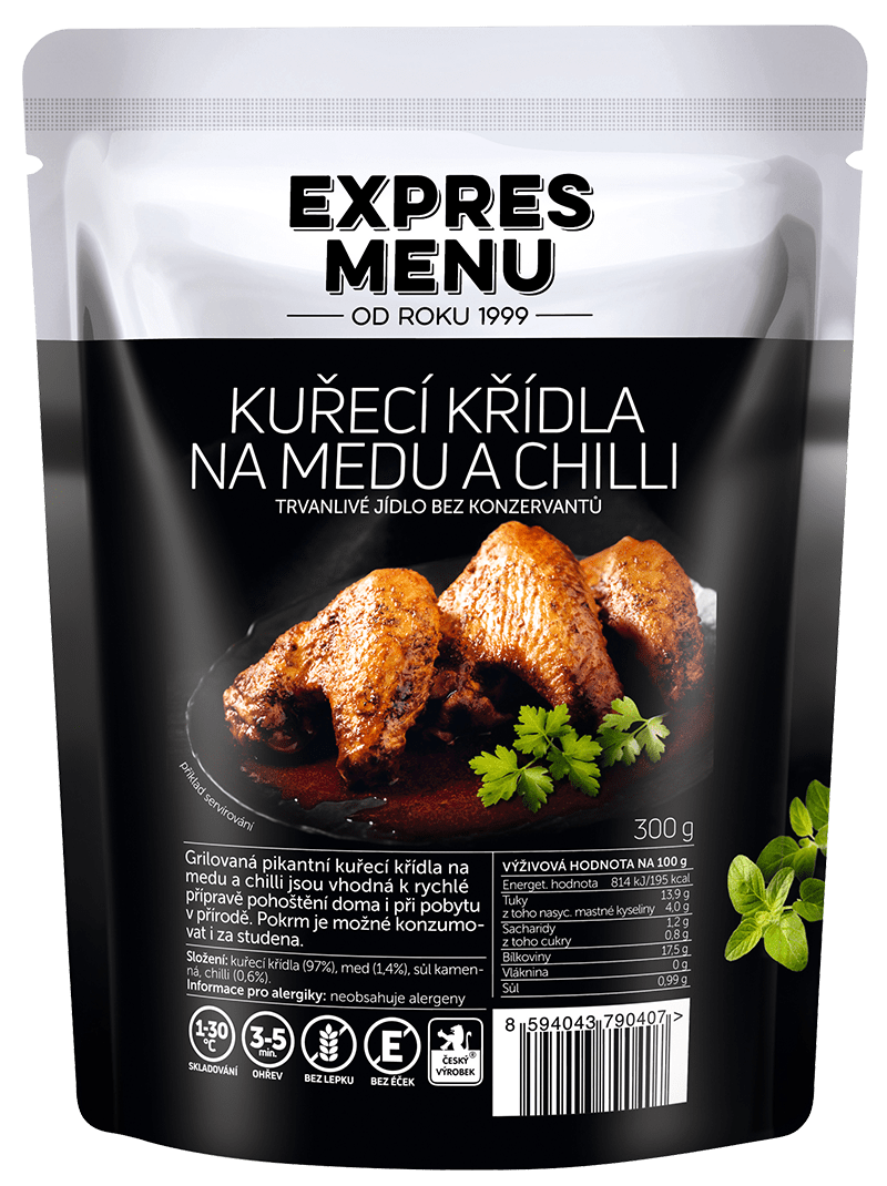 Expres Menu Kuřecí křídla na medu a chilli 300 g