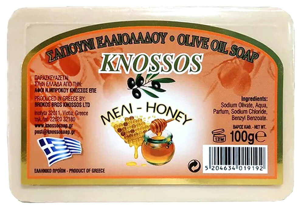 Knossos Přírodní olivové mýdlo Med 100 g