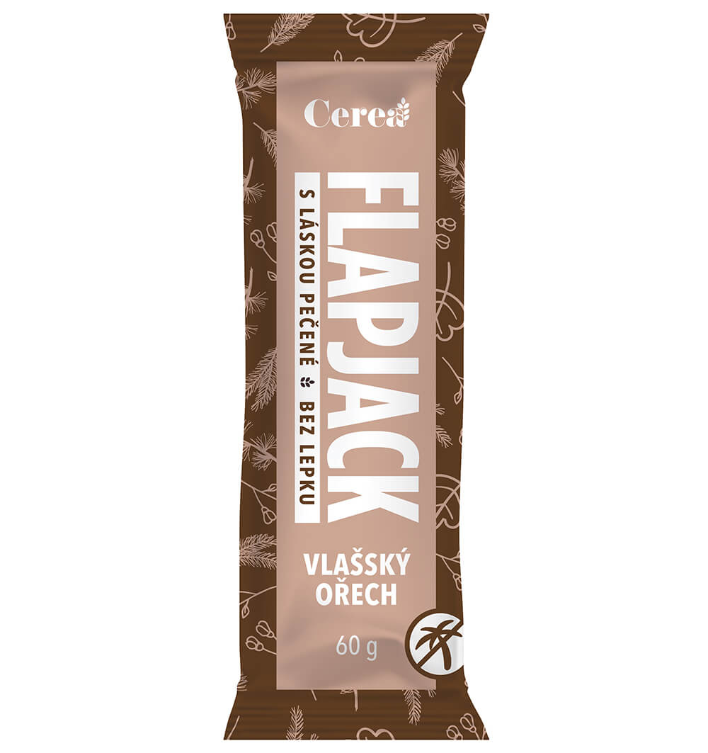 Flapjack Cerea bezlepkový vlašský ořech 60 g