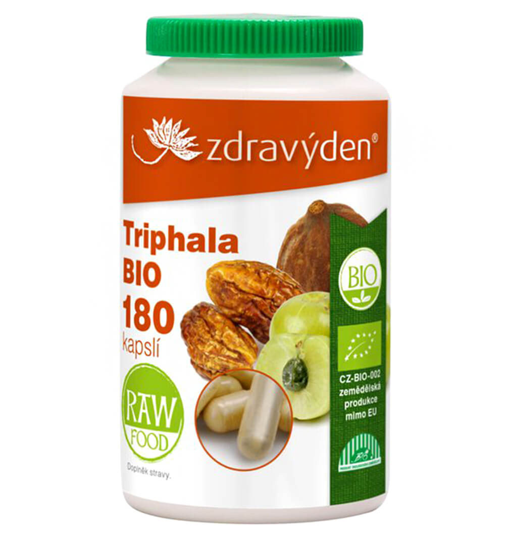 Zdravý den Triphala BIO 180 kapslí