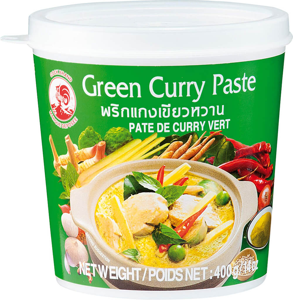 Cock Brand Thajská Kari pasta zelená 400g