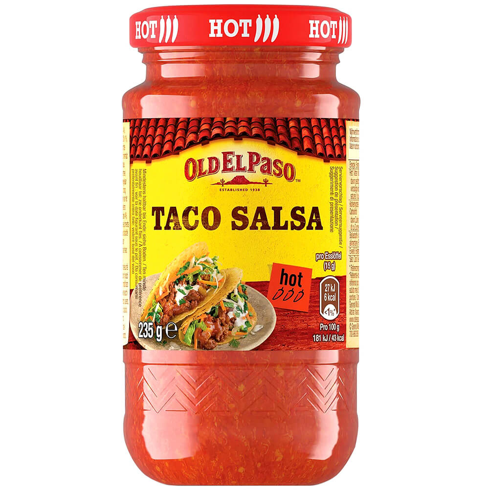 Old El Paso Taco Salsa Hot 235 g