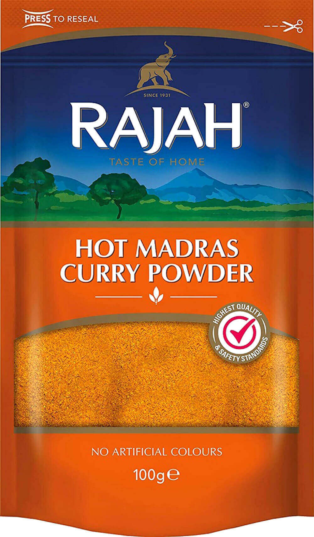 Rajah Hot Madras Kari Směs 100 g