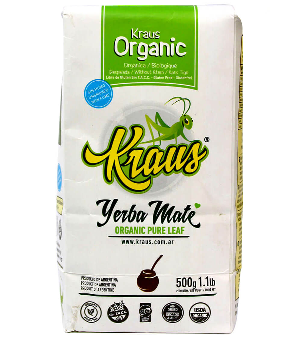 Kraus Yerba Mate Organic Pure Leaf 500 g