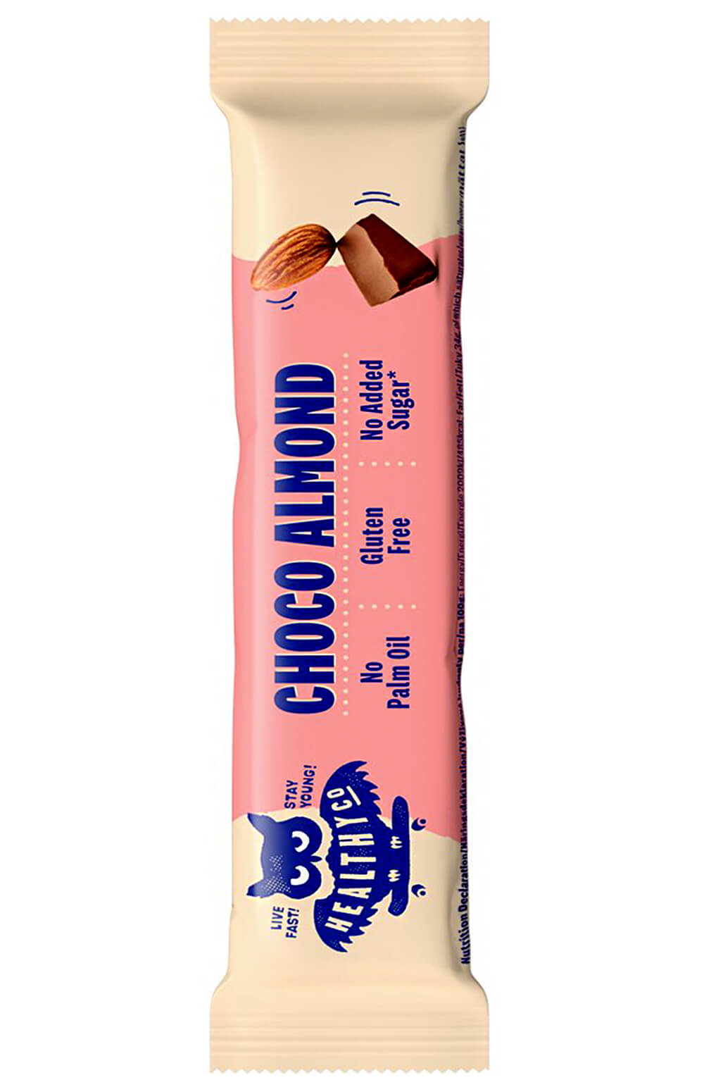 HealthyCo Milk Chocolate Bar čokoláda/mandle 27 g