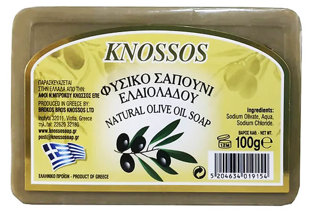 Knossos Přírodní olivové mýdlo zelené 100 g