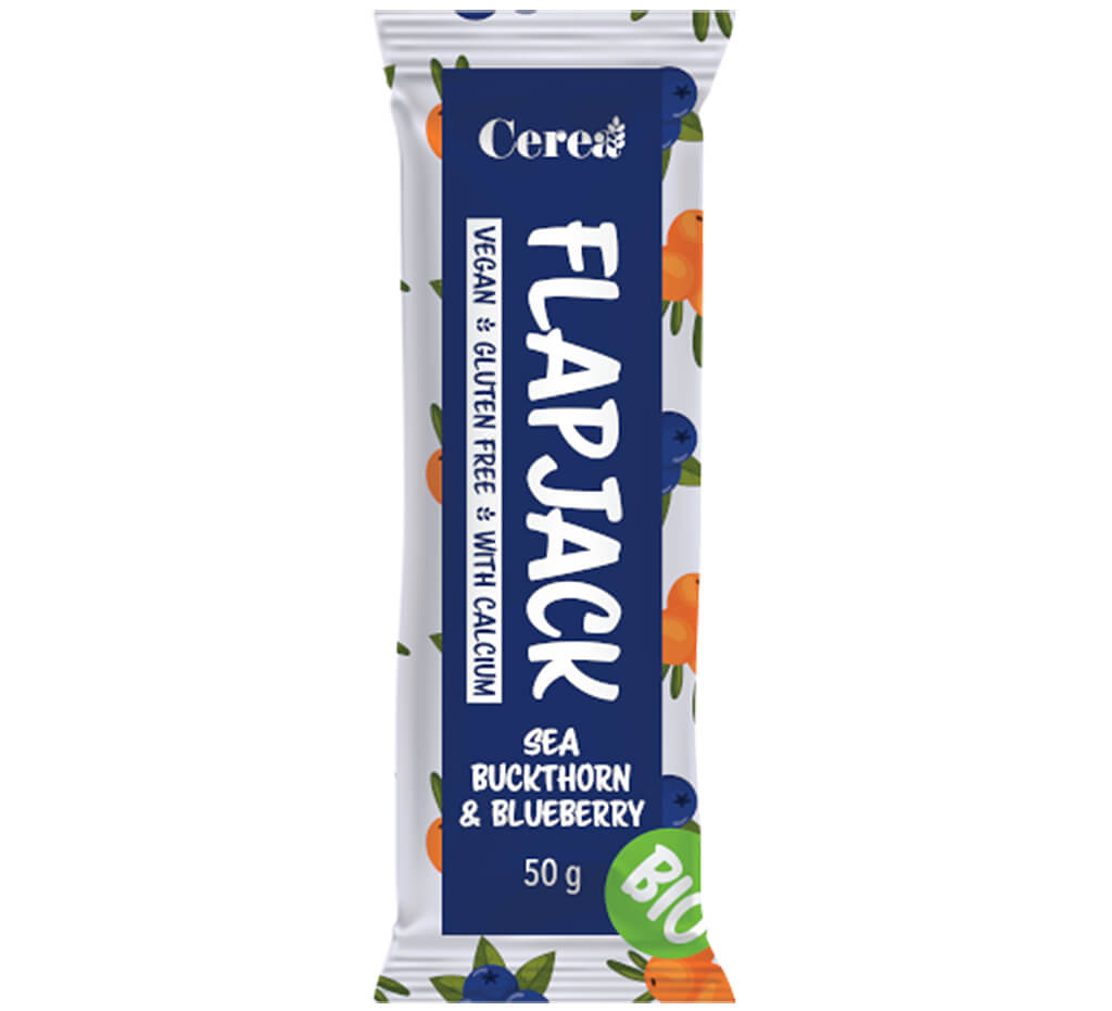 Cerea Bio Flapjack Sea Buckthorn & Blueberry 50 g